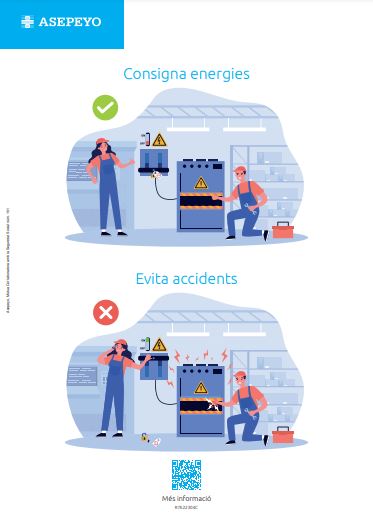 Póster Consigna energíes Evita accidents Portal Prevención