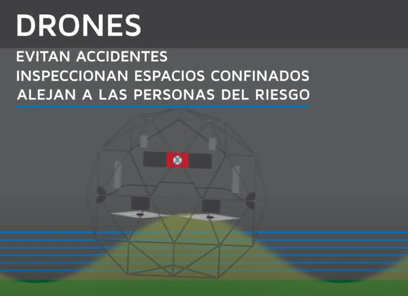 Drones aliados con la prevención evitan accidentes en espacios confinados