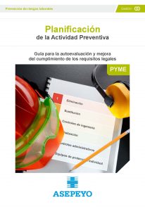 Guía de Asepeyo dedicada a la planificación de la actividad preventiva. Es esencial para la gestión y aplicación del plan de prevención de riesgos laborales.