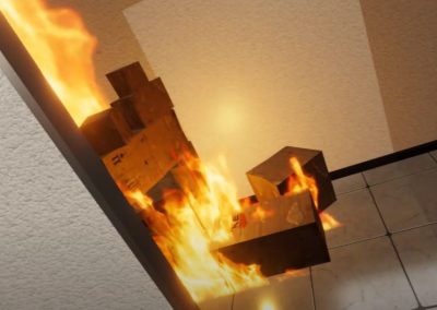 Experiencia de realidad virtual sobre actuación en caso de incendio